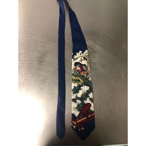 🌼5for$25🌼 Beans McGee. Mens Airplane and Mountain “Flight over Mt. McKinley” - Picture 1 of 9